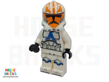 LEGO® fig-014194 - sw1278 - Kloontrooper, 332e Compagnie, Oranje Markeringen, Gaten in het Vizier
