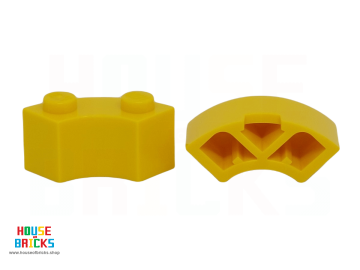 LEGO® 6064227 - 85080 - Steen, Rond, Hoek 2 x 2 met Nop Inkeping en Verstevigde Onderkant