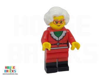 LEGO® hol325 - Christmas - Minifiguur - Mevrouw Claus - Rood Jasje, Zwarte Laarzen